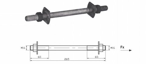 Монтажная шпилька  MSH 16.265