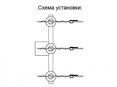 схема Устройства защиты от атмосферных перенапряжений УЗД-1.1, УЗД-1.2, УЗД-1.3